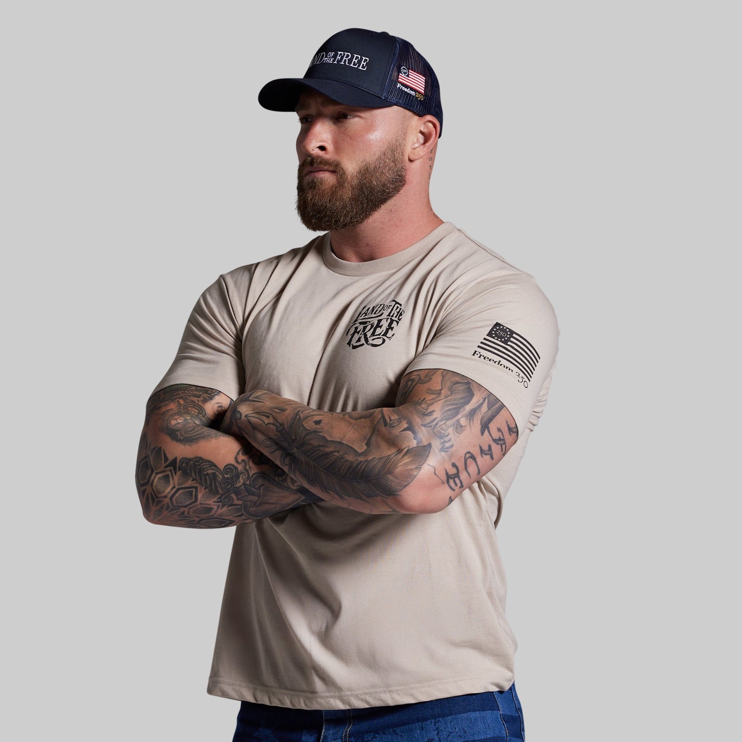 Land of the Free Trucker Hat (Navy)