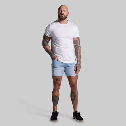 FLEX Stretchy Jort 6" (Light Fade Wash)