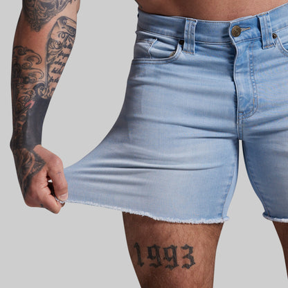 FLEX Stretchy Jort 6" (Light Fade Wash)