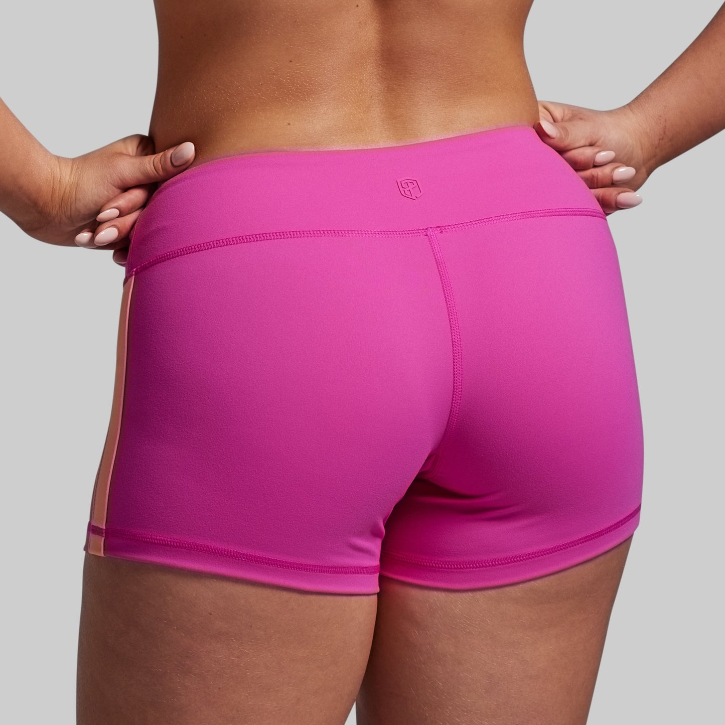 Double Take Booty Short (Fuchsia)