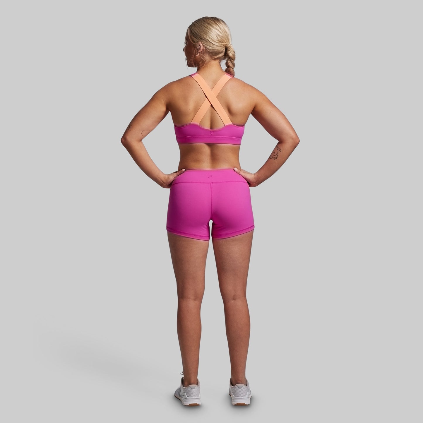 Double Take Booty Short (Fuchsia)