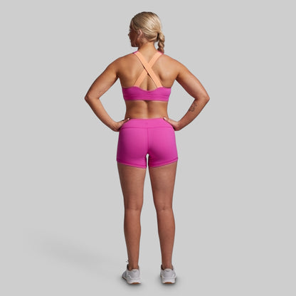 Double Take Booty Short (Fuchsia)