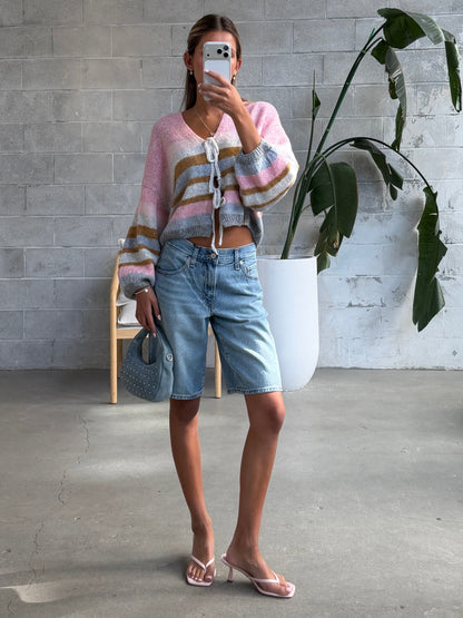 SALTWATER LUXE Kiah Tie Front Cardigan