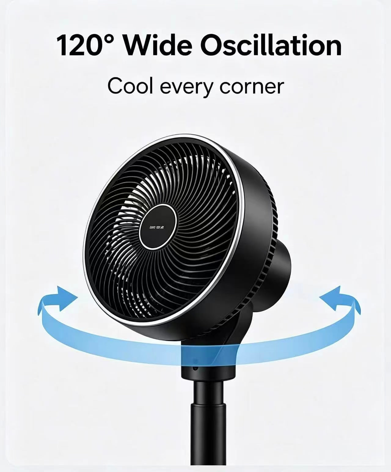 High Velocity Pedestal Fan with Remote, 32 Speeds, 3 Modes, Oscillating & 12H Timer