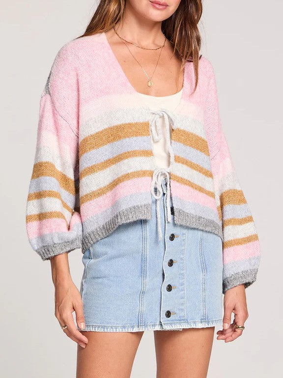SALTWATER LUXE Kiah Tie Front Cardigan