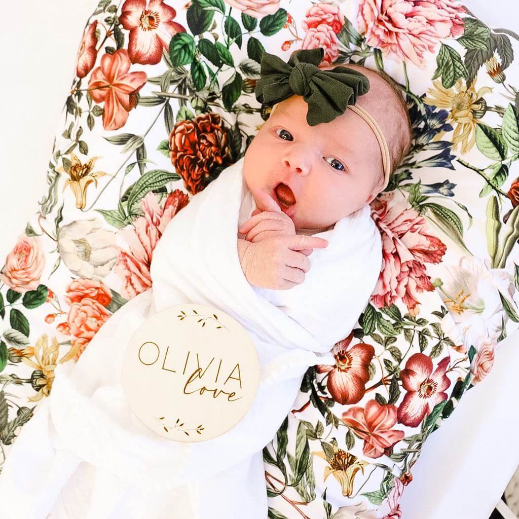 Personalized Baby Name Wood Announcement | Branches