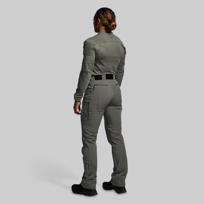Women's Long Sleeve Op Top (Ranger Green)