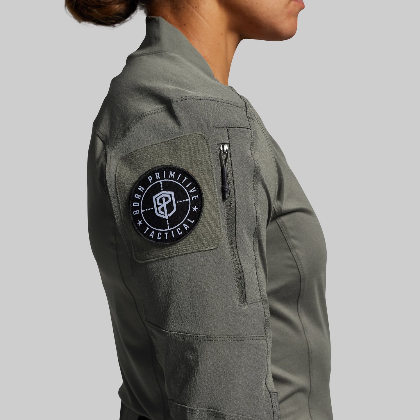 Women's Long Sleeve Op Top (Ranger Green)