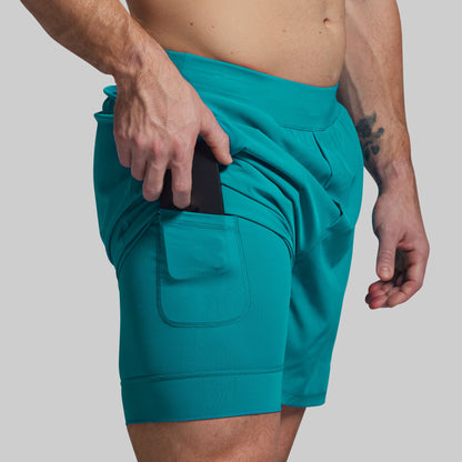 Versatile Short w/ Compression 7" (Riptide)