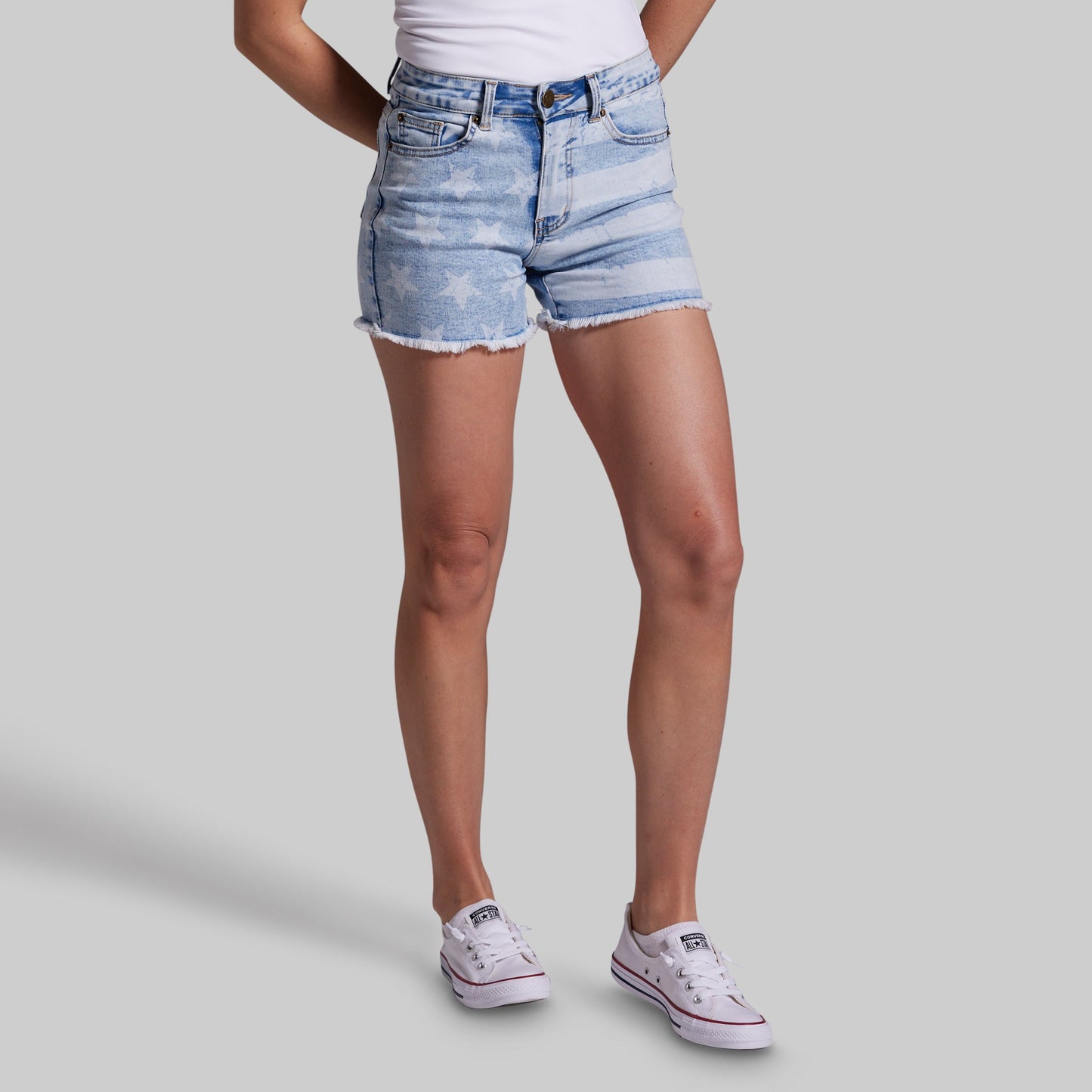 FLEX Stretchy Jean Short (Light Americana)