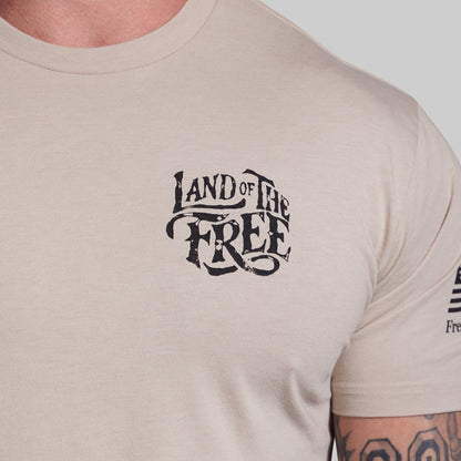 Land of the Free Tee (Tan)