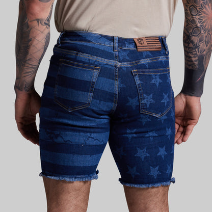 FLEX Stretchy Jort 7" (Dark Americana)