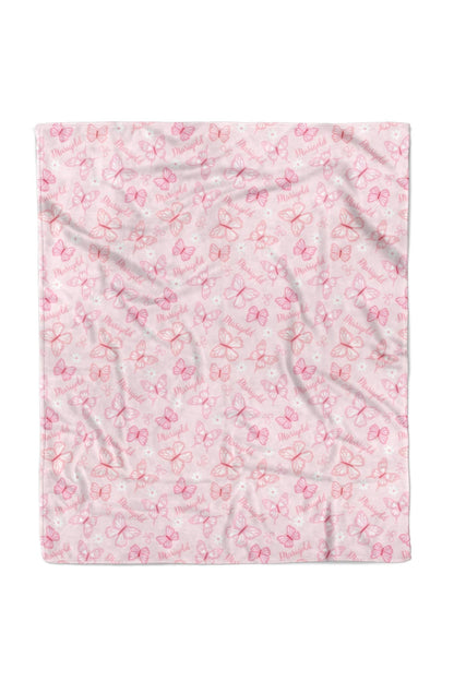 Personalized Kids Blanket | Blooming Butterflies