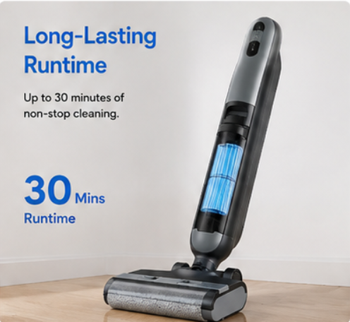 3 in 1 Cordless Wet Dry Vacuum Mop with Self Cleaning & Dual Tanks