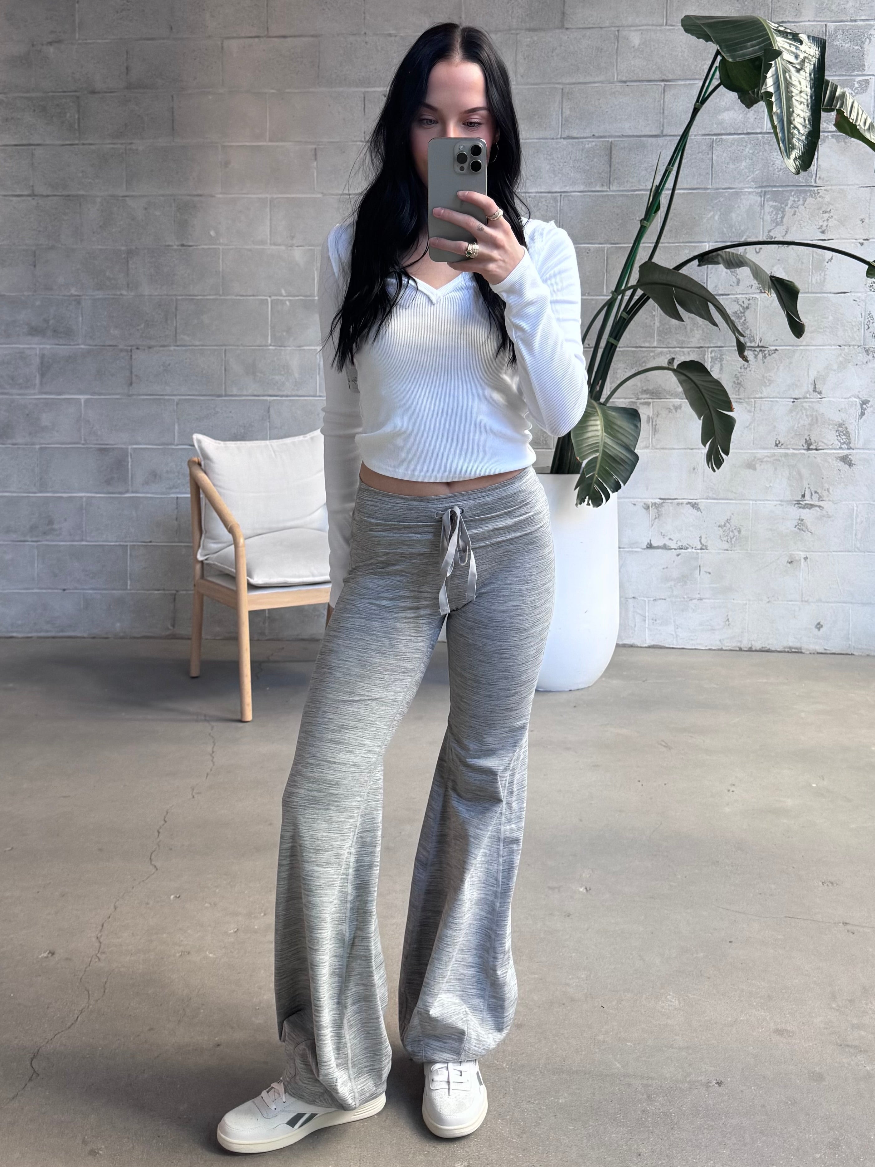 FREE PEOPLE Quick Step Heather Bubble Pant