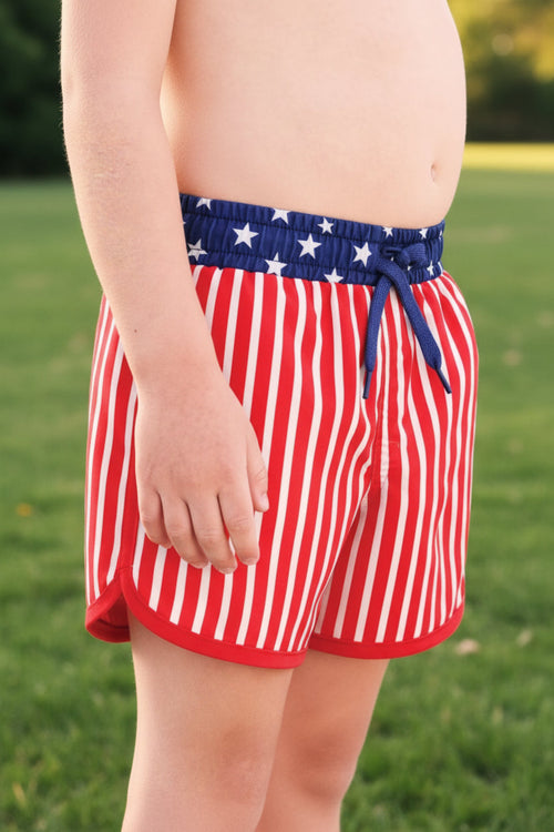 Boy's Swim Trunks | Stars & Stripes Party