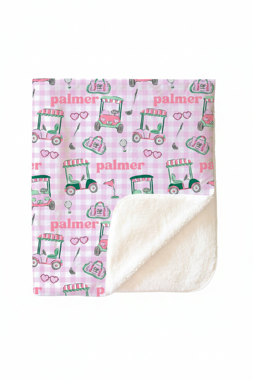 Birdie Babes Personalized Kids Blanket | Pink