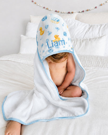 Baby Embroidered Bamboo Hooded Towels