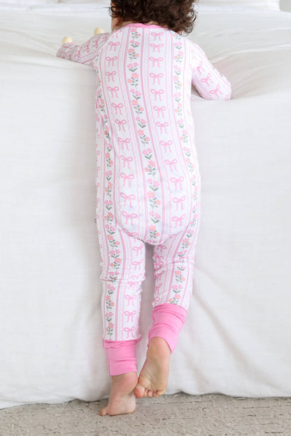 Convertible Zip Romper | Coquette Garden