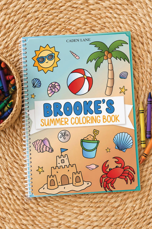 Personalized Coloring Book | Beach Bash