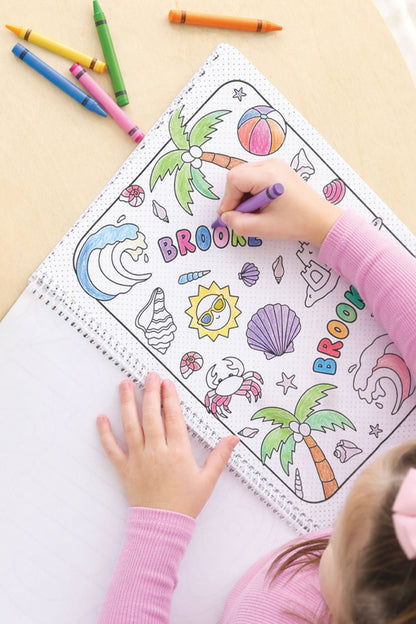 Personalized Coloring Book | Beach Bash