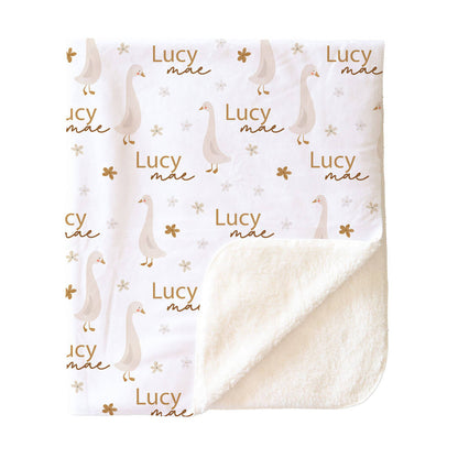 Duck Duck Goose Personalized Kids Blanket