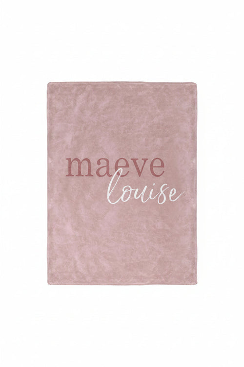 Color Story | Mauve Personalized Toddler Blanket