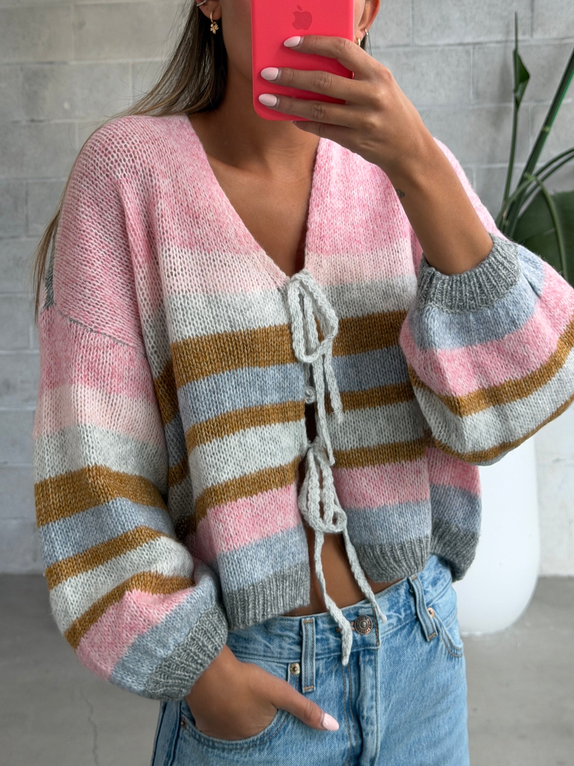 SALTWATER LUXE Kiah Tie Front Cardigan