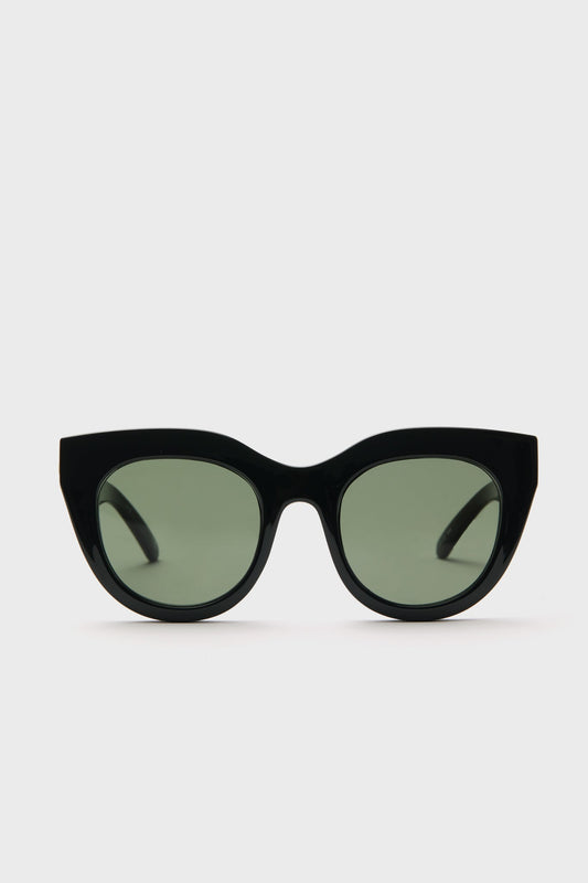 Black and Gold Air Heart Sunglasses