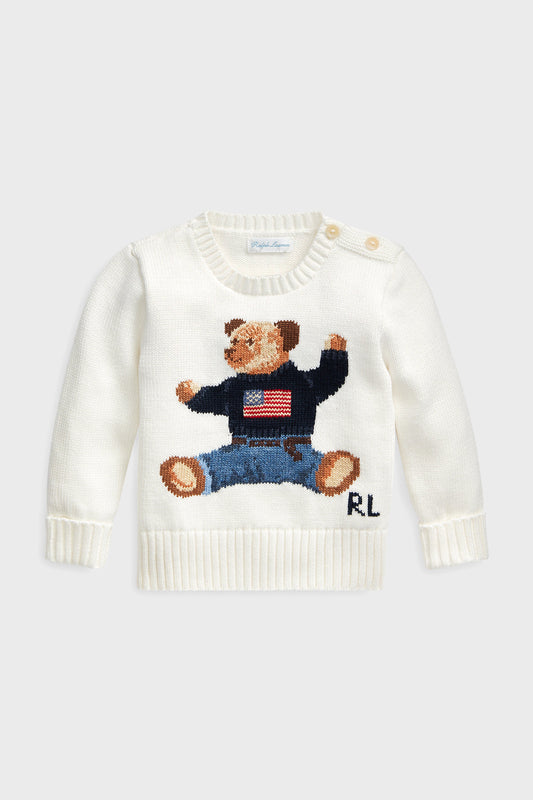 Baby Polo Bear Cotton Sweater