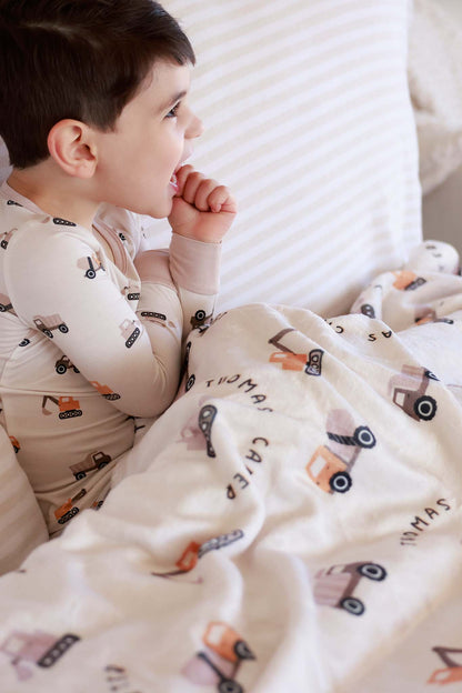 Personalized Kids Blanket | Little Builder