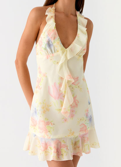 Log In Mini Dress - Spring Meadow