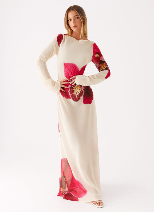 Lorde Maxi Dress - Orchid Yellow