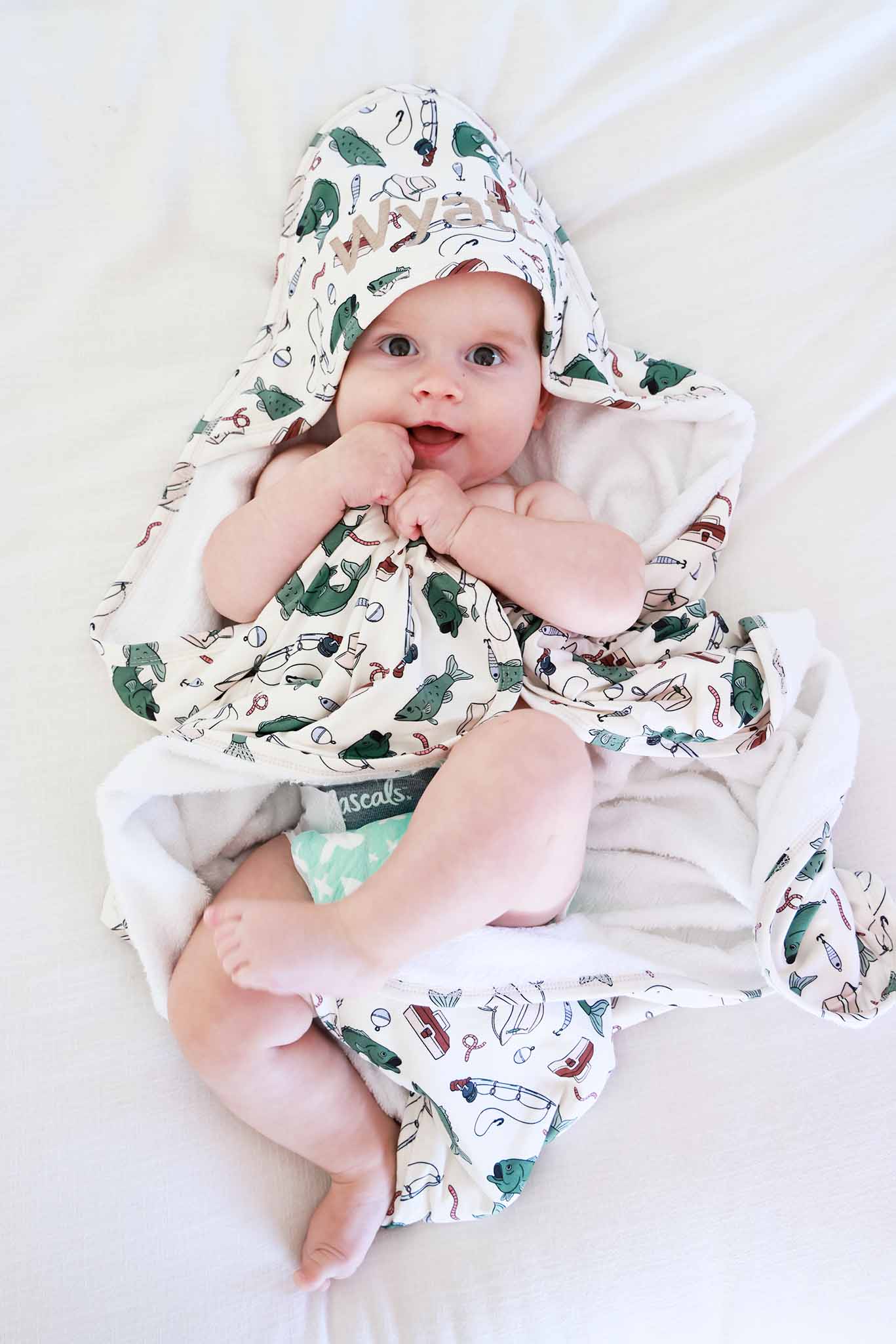 Baby Embroidered Bamboo Hooded Towels