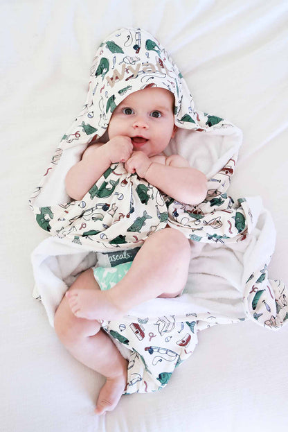 Baby Embroidered Bamboo Hooded Towels