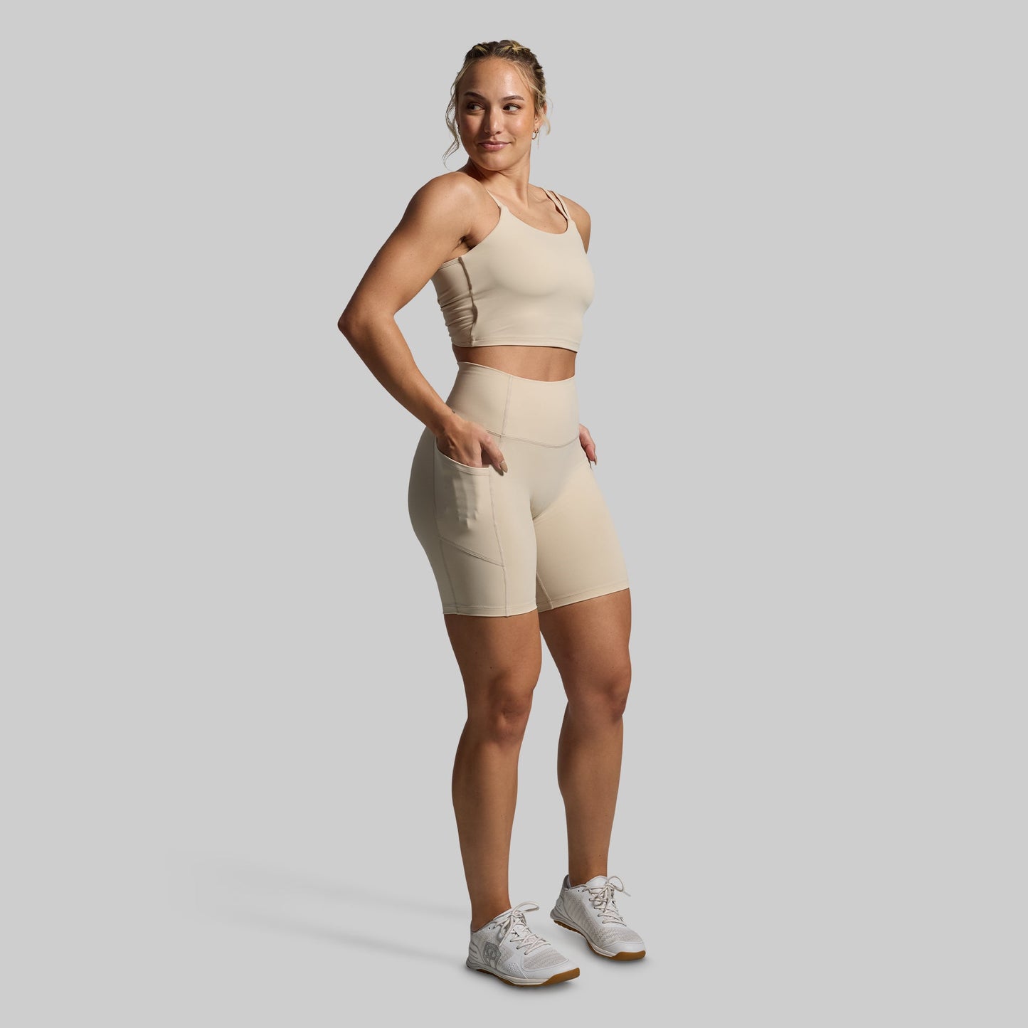 Don't Get It Twisted Sports Bra (Oatmeal)