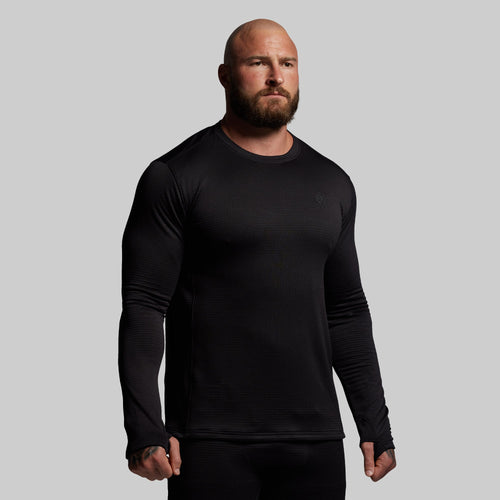 Quiver Grid Fleece Thermal Top (Black)