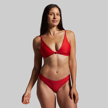 Solstice Bikini Top (Bright Red)