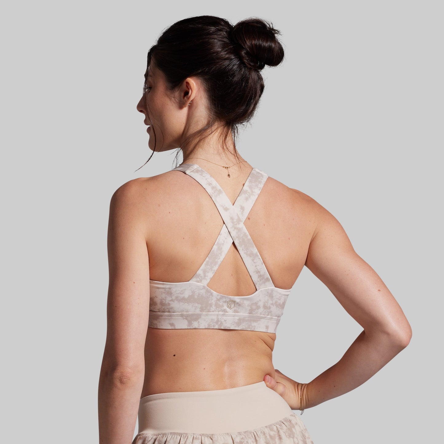 Your Essential Sports Bra (Marbled Limestone)