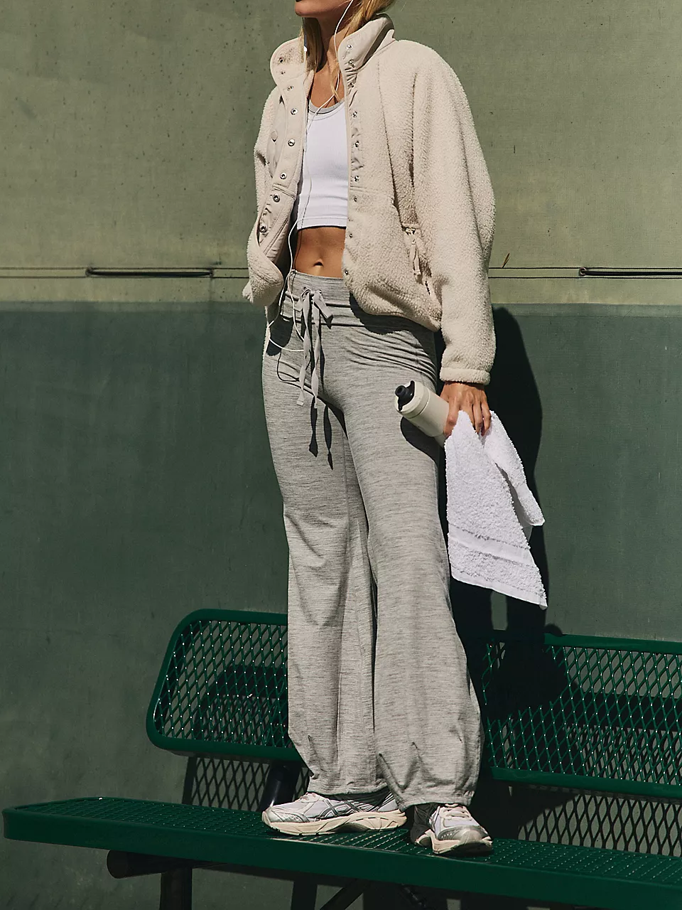 FREE PEOPLE Quick Step Heather Bubble Pant