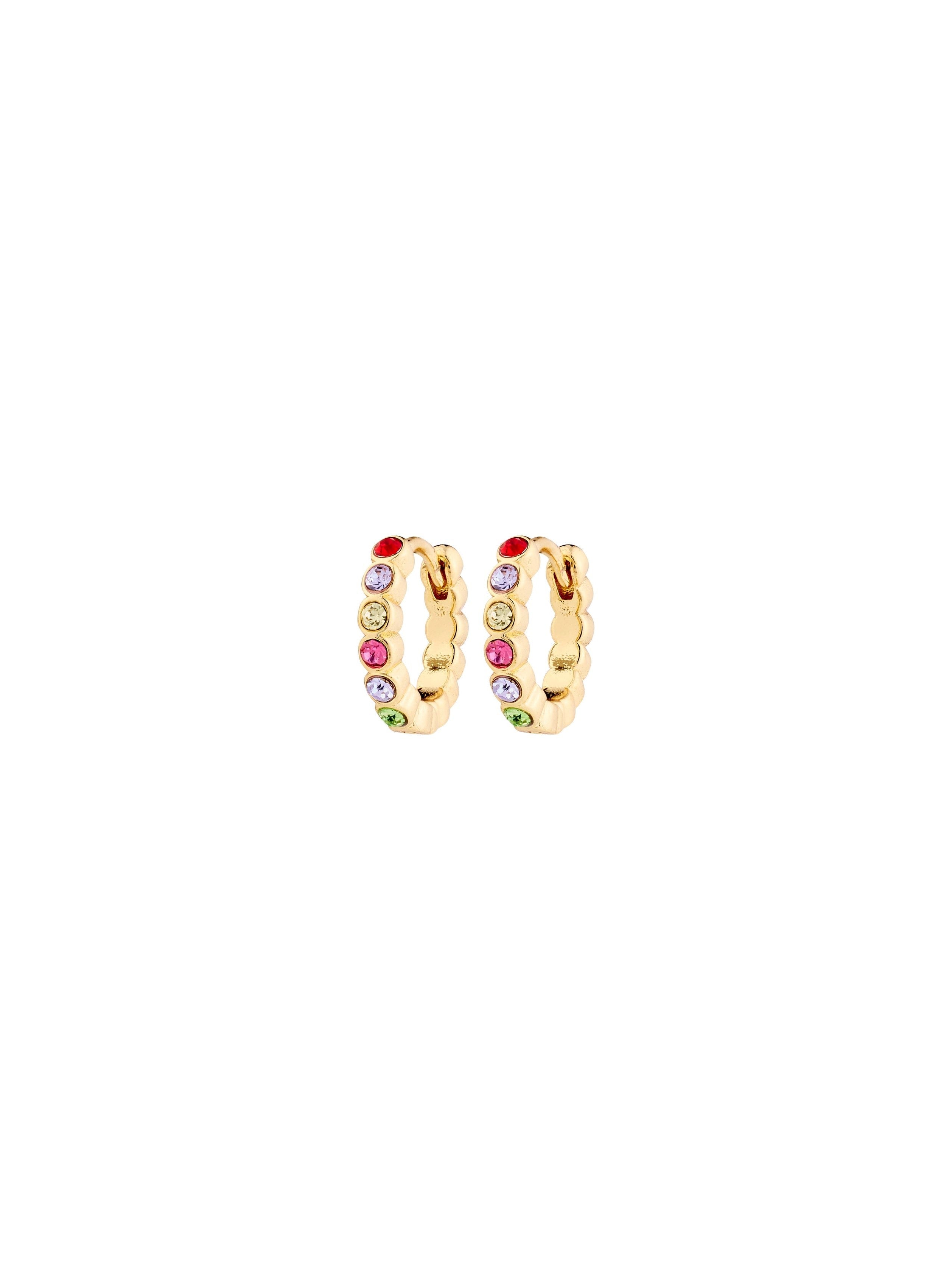 PILGRIM Kleopratra Gem Huggie Hoop Earrings