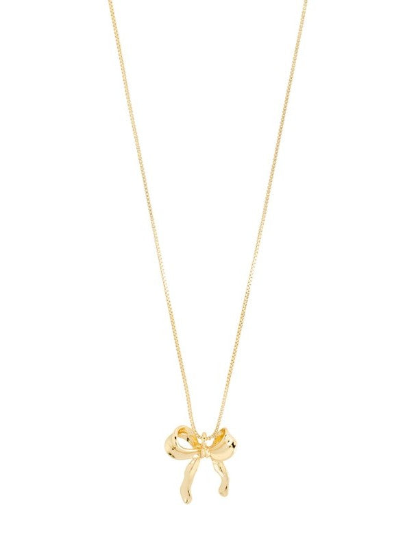 PILGRIM Cassian Bow Pendant Necklace
