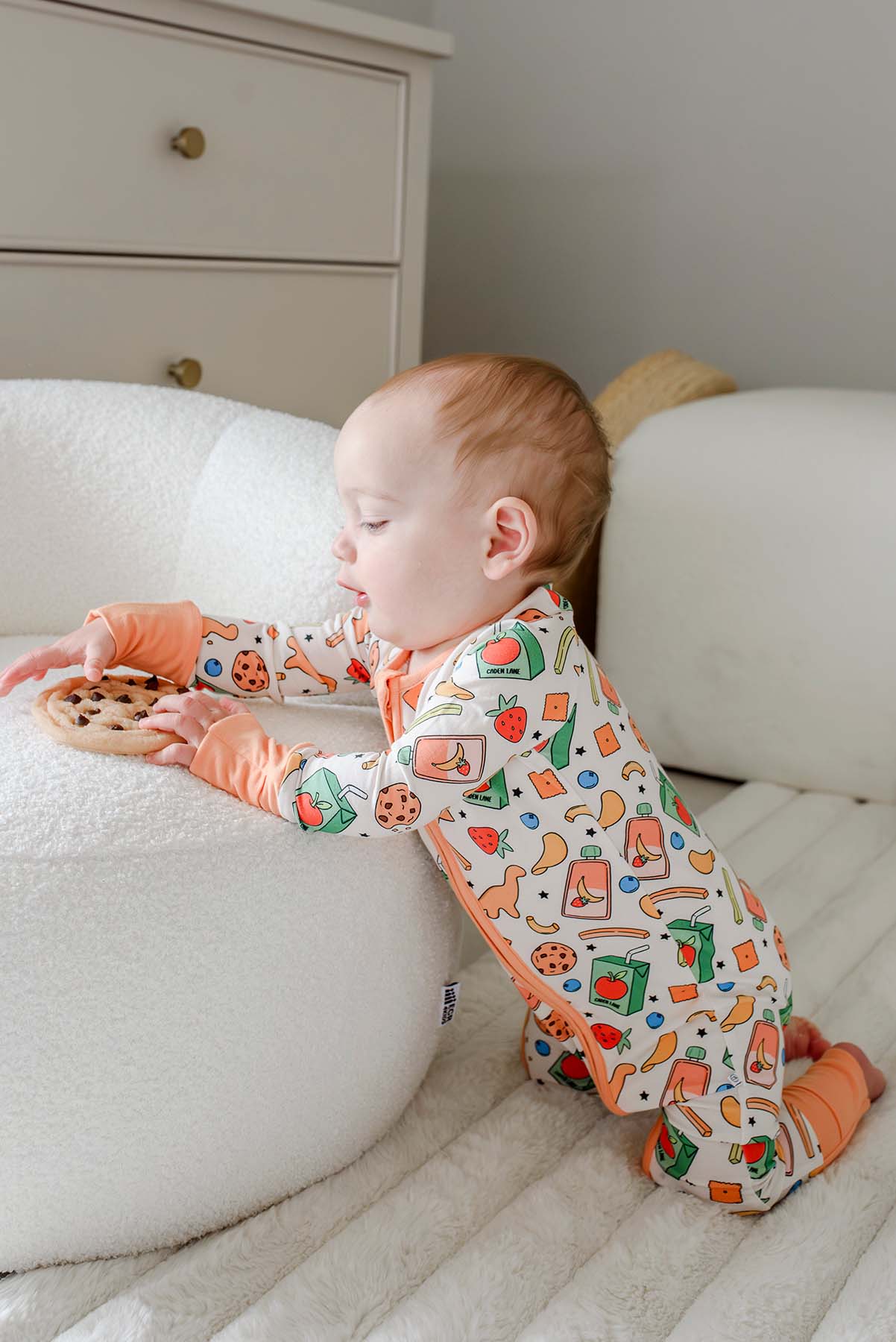 Convertible Bamboo Zip Romper | Snack Attack