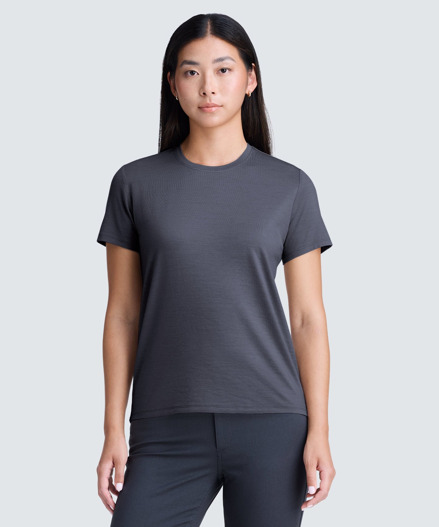 Women's Petite Merino Crew Neck T-Shirt