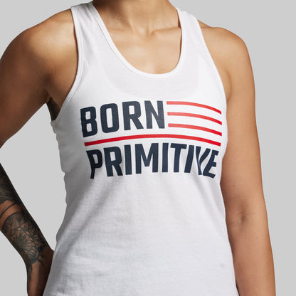 BP Flag Staple Tank (White)