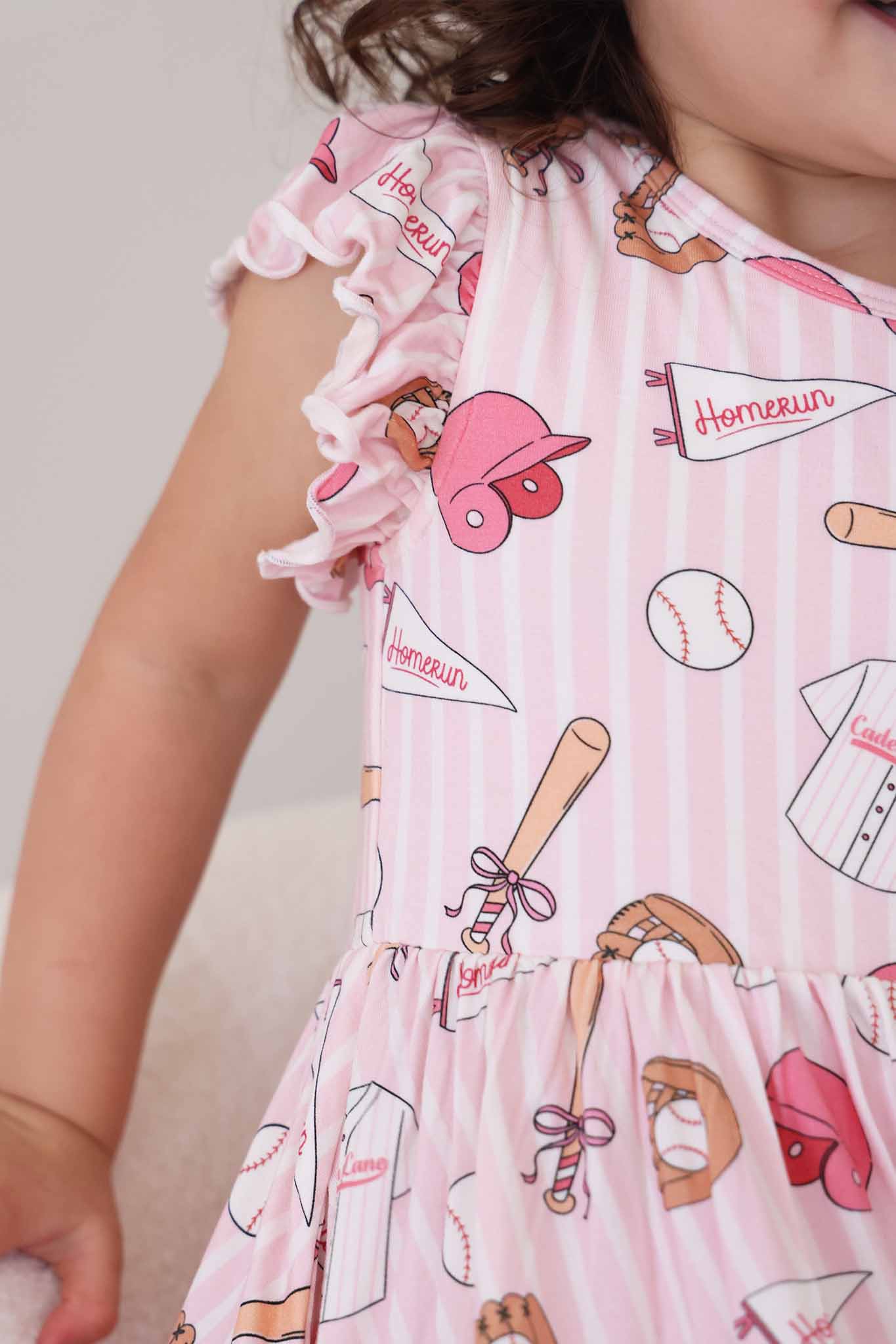Girls' Ruffle Twirl Dress | Ballpark Babes