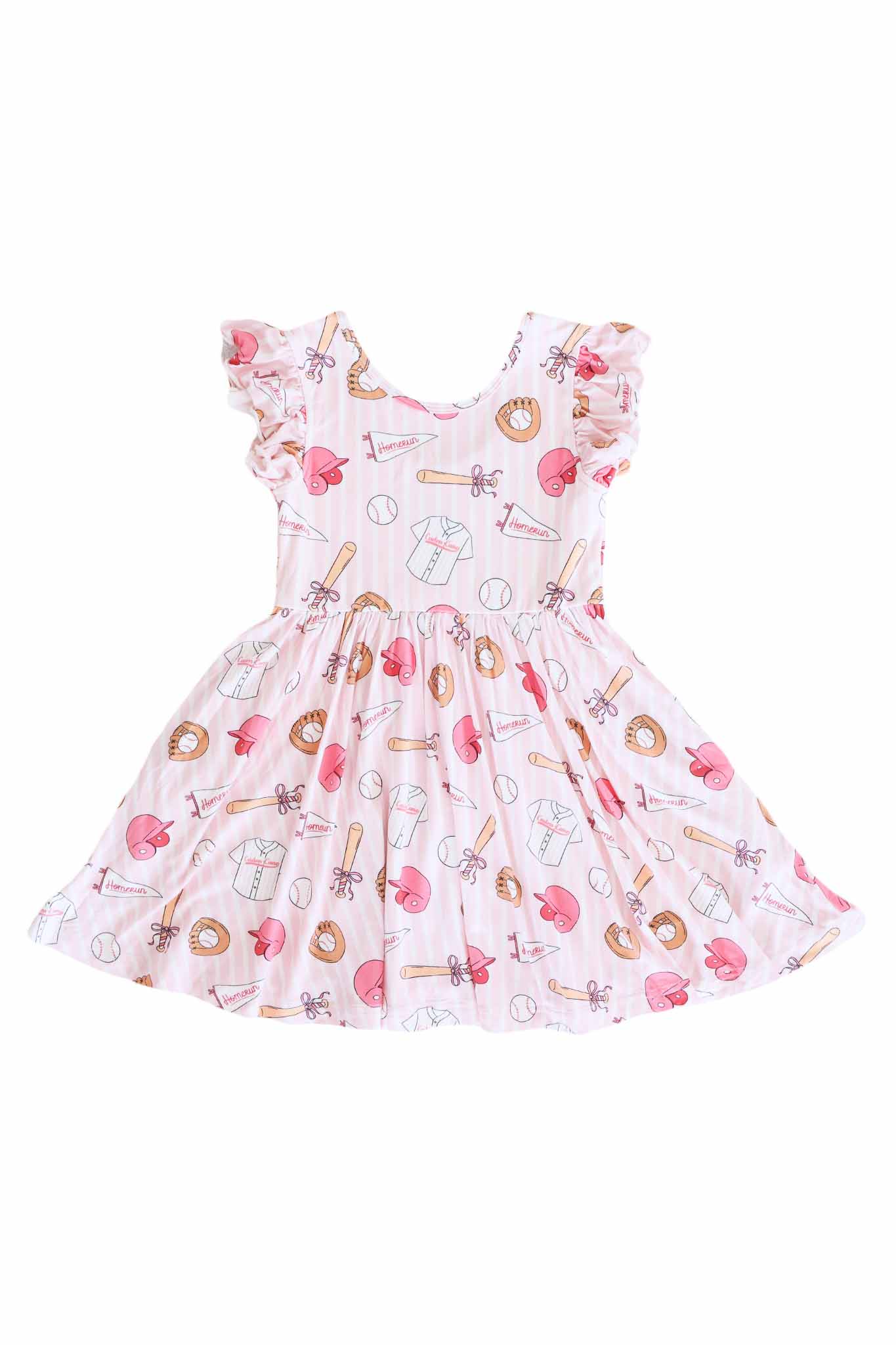 Girls' Ruffle Twirl Dress | Ballpark Babes