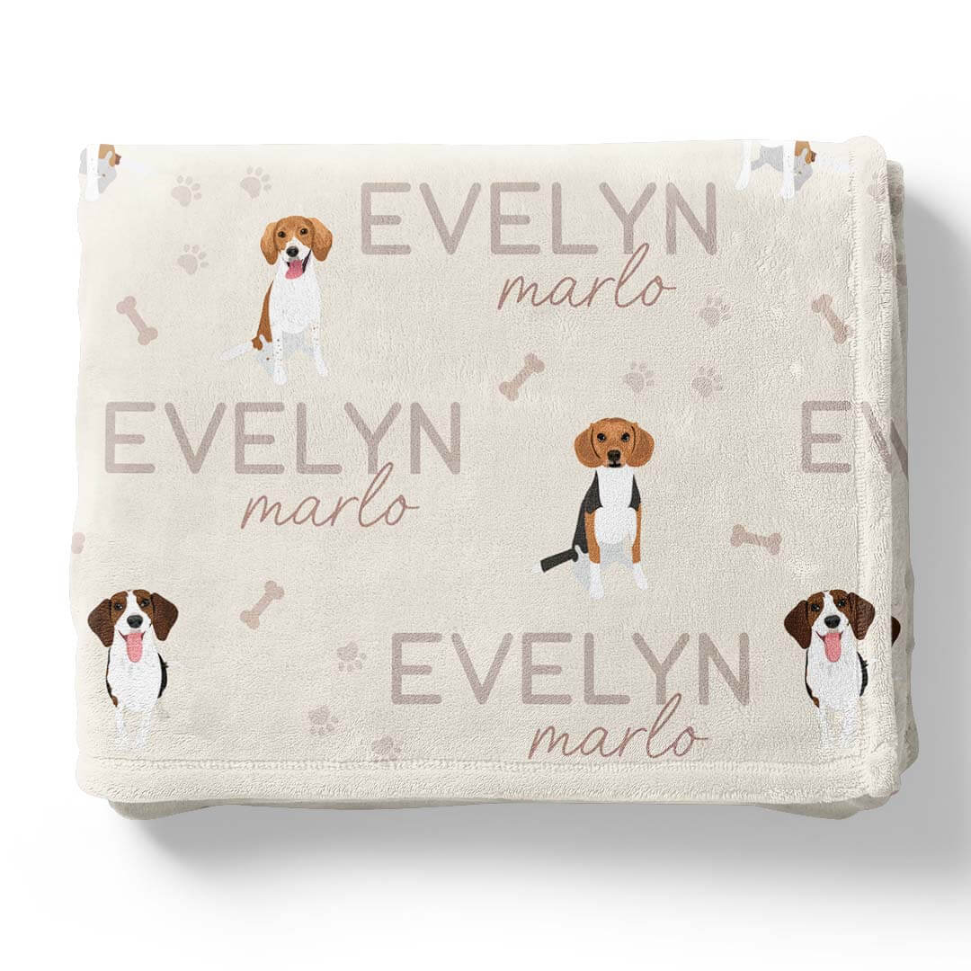 Personalized Kids Blanket | Beagle