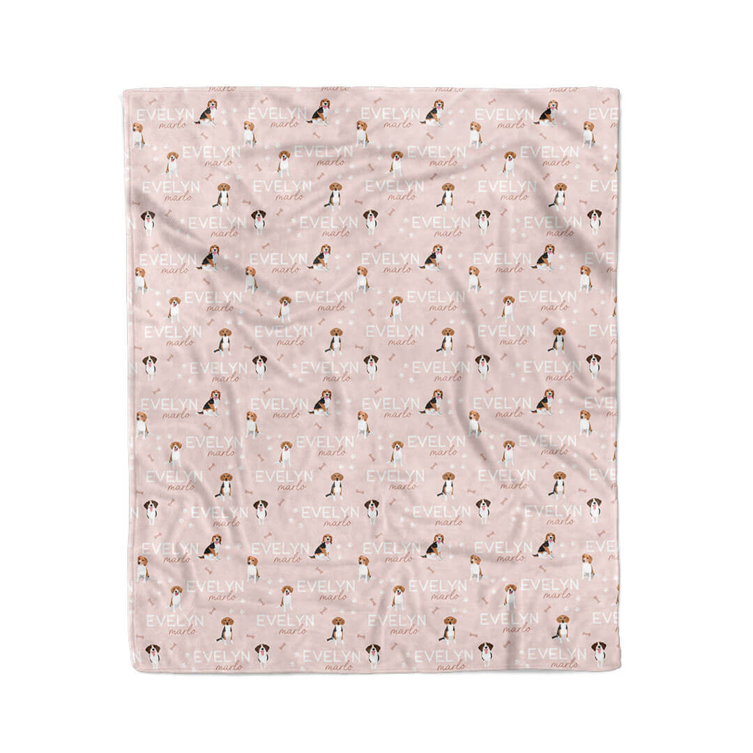 Personalized Kids Blanket | Beagle