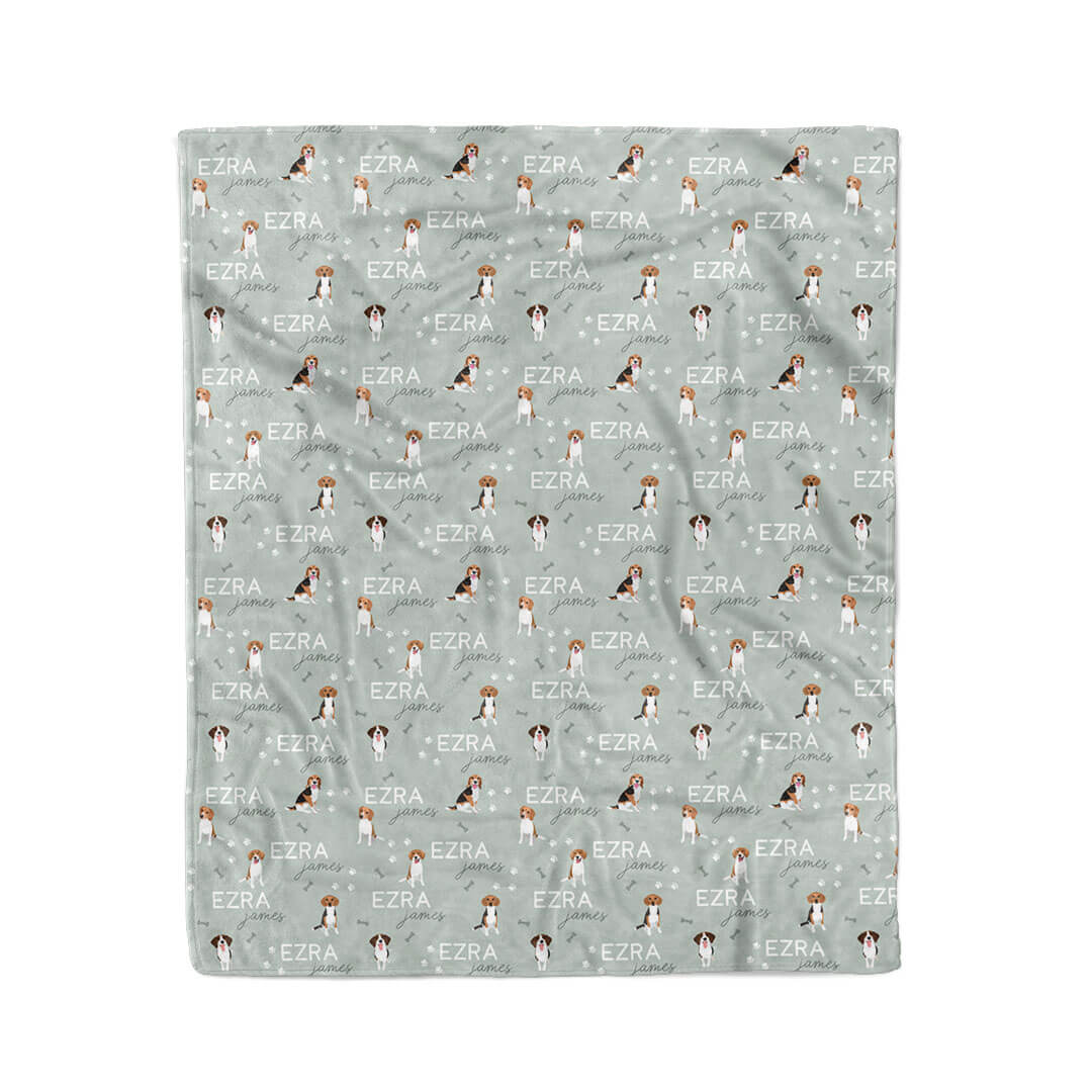 Personalized Kids Blanket | Beagle